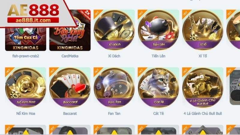 Chọn trò chơi "Xì Dách"