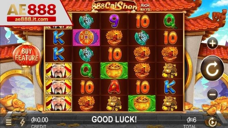 Giao diện của trò chơi nổ hũ Thần Tài 888