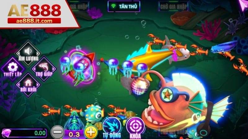 Giao diện và các tính năng trong game bắn cá Disco